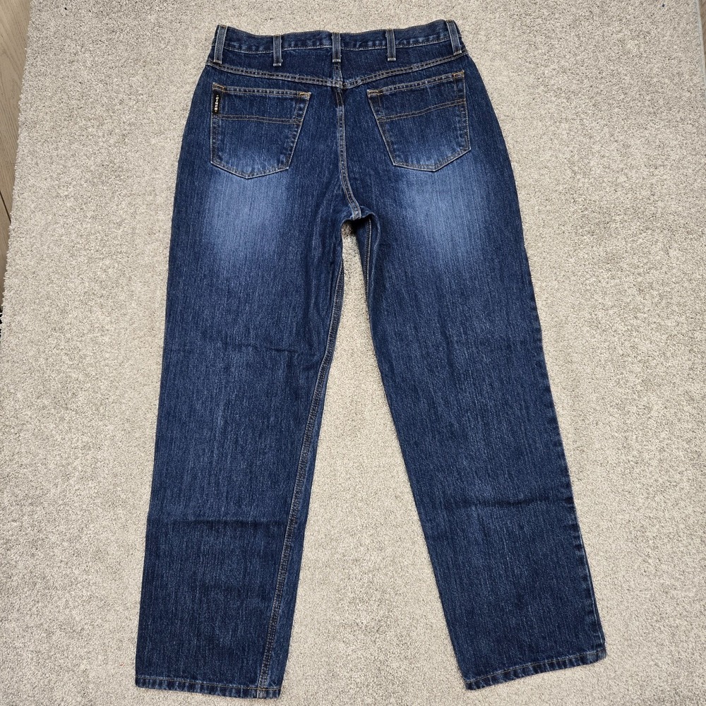 Cinch Blue jeans Men's 34x32 Black Label Loose Fit Tapered Leg dark wash western - Picture 3 of 9
